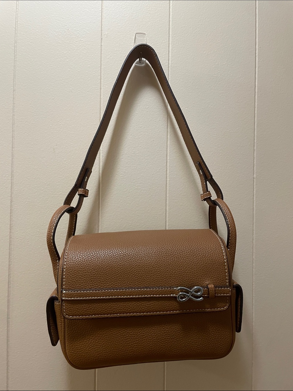 House of little bunny ( Original, PU leather) Classic Tan Leather Shoulder Bag